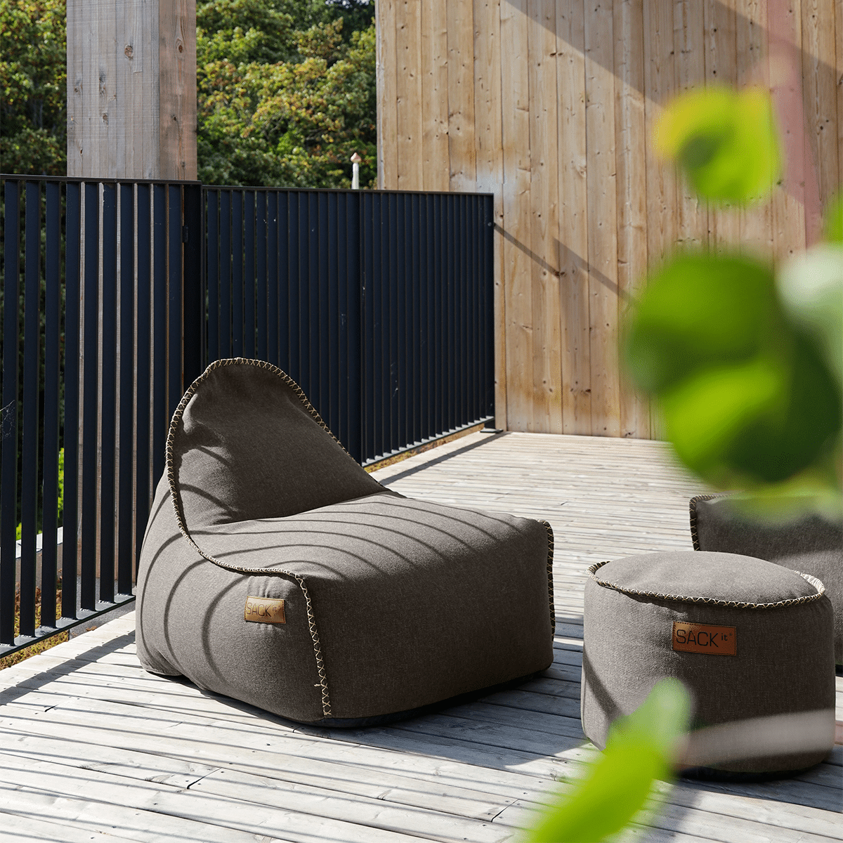 Cobana-Lounge-Chair-Pouf-Grey harmaa