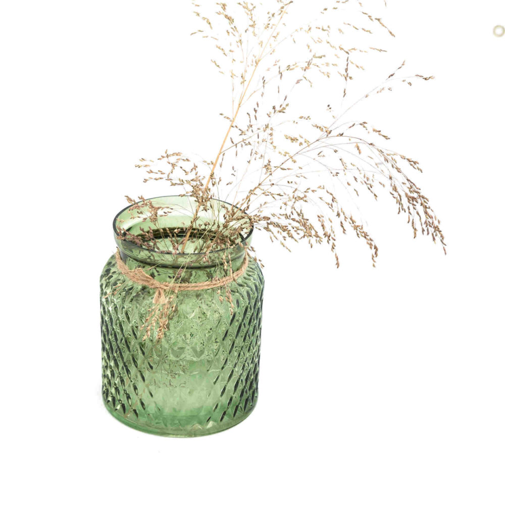 Snugg Natural Collections lasinen kynttilälyhty vaalean vihreä