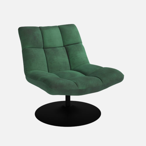 Snugg DutchBone Lounge Chair Bar velvet vihreä nojatuoli