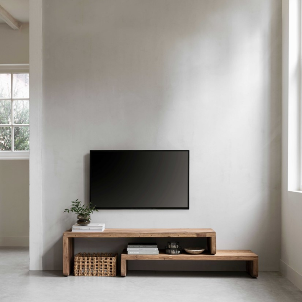 Must Living jatkettava puinen tv taso
