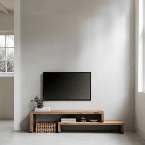 Must Living jatkettava puinen tv taso