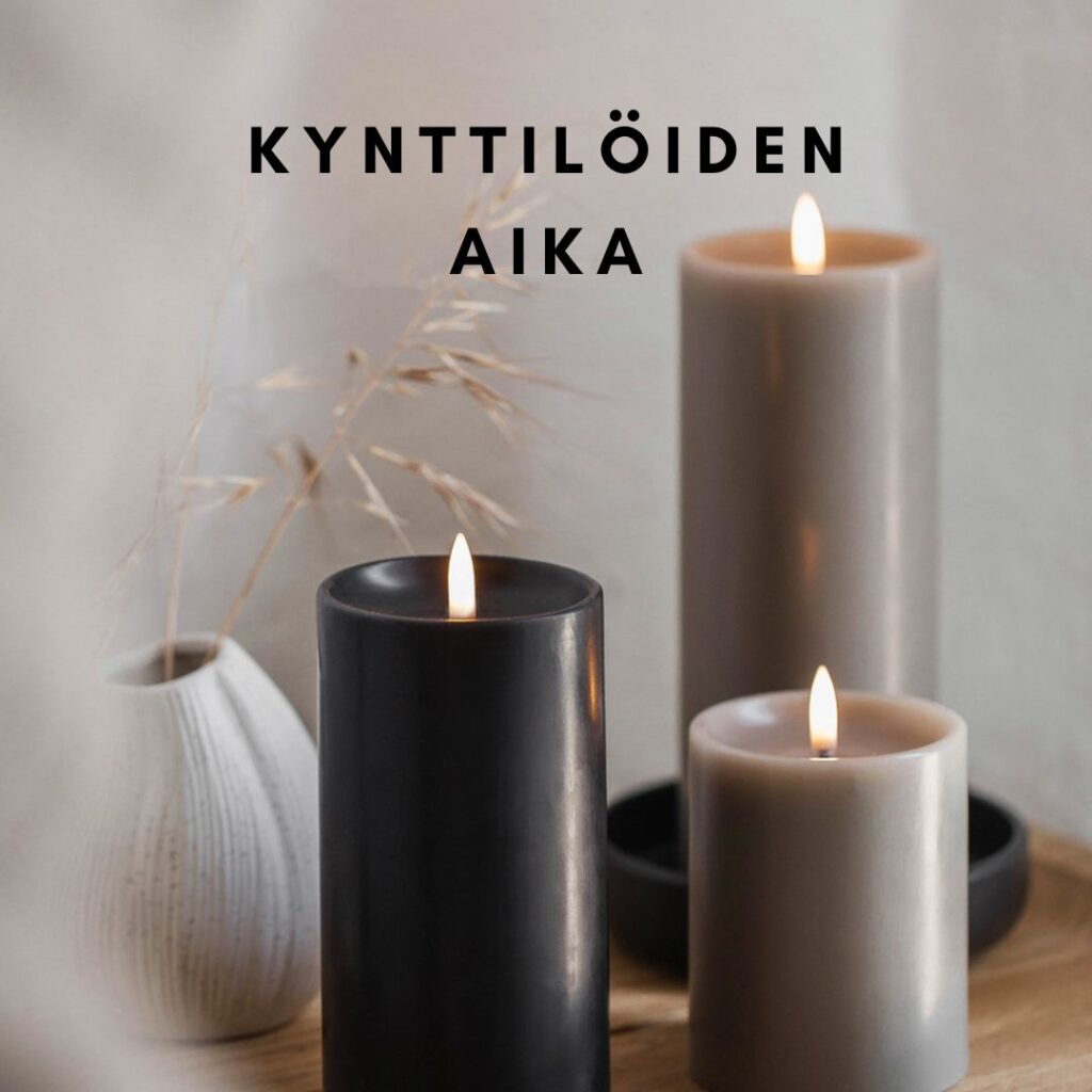 SNUGG sisustuskaupan kynttilävalikoima