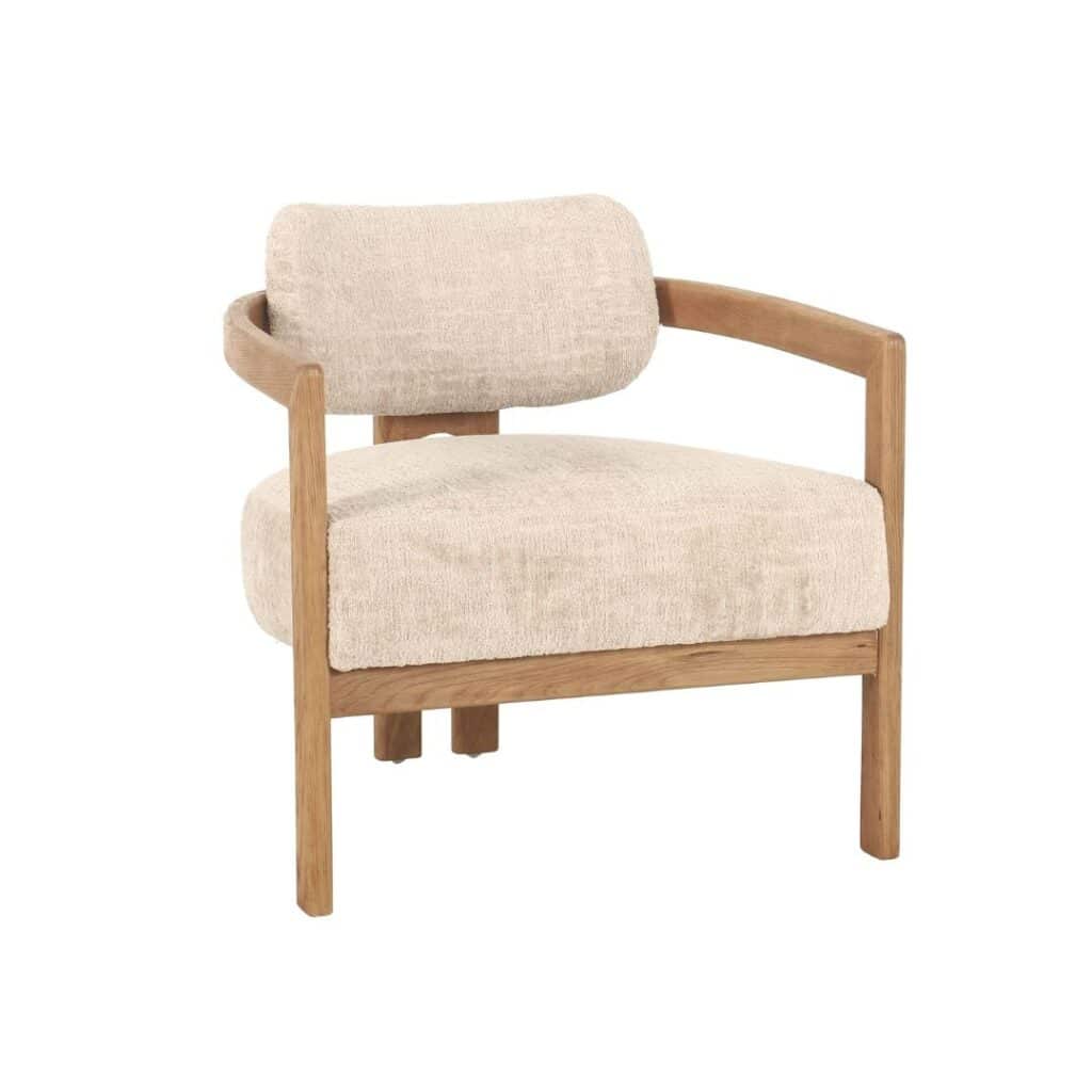 Kelly nojatuoli beige, neturel
