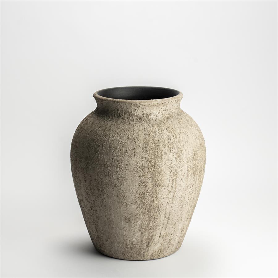 Rustiikki saviruukku taupe, medium