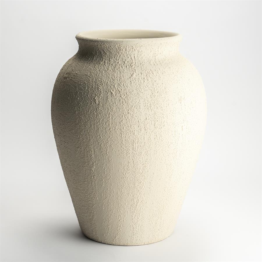 Rustiikki saviruukku beige, iso