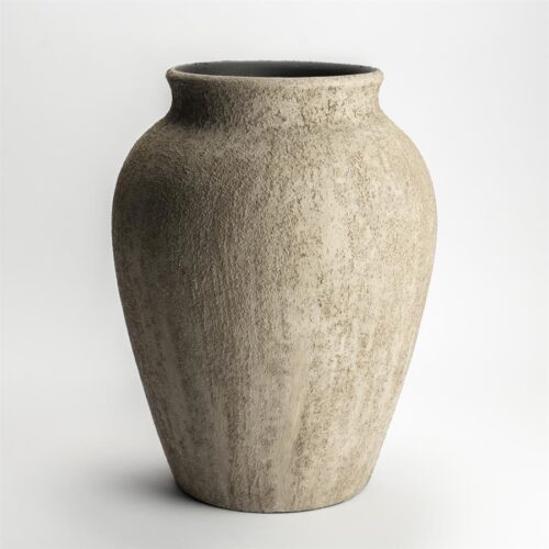 Rustiikki saviruukku taupe, iso