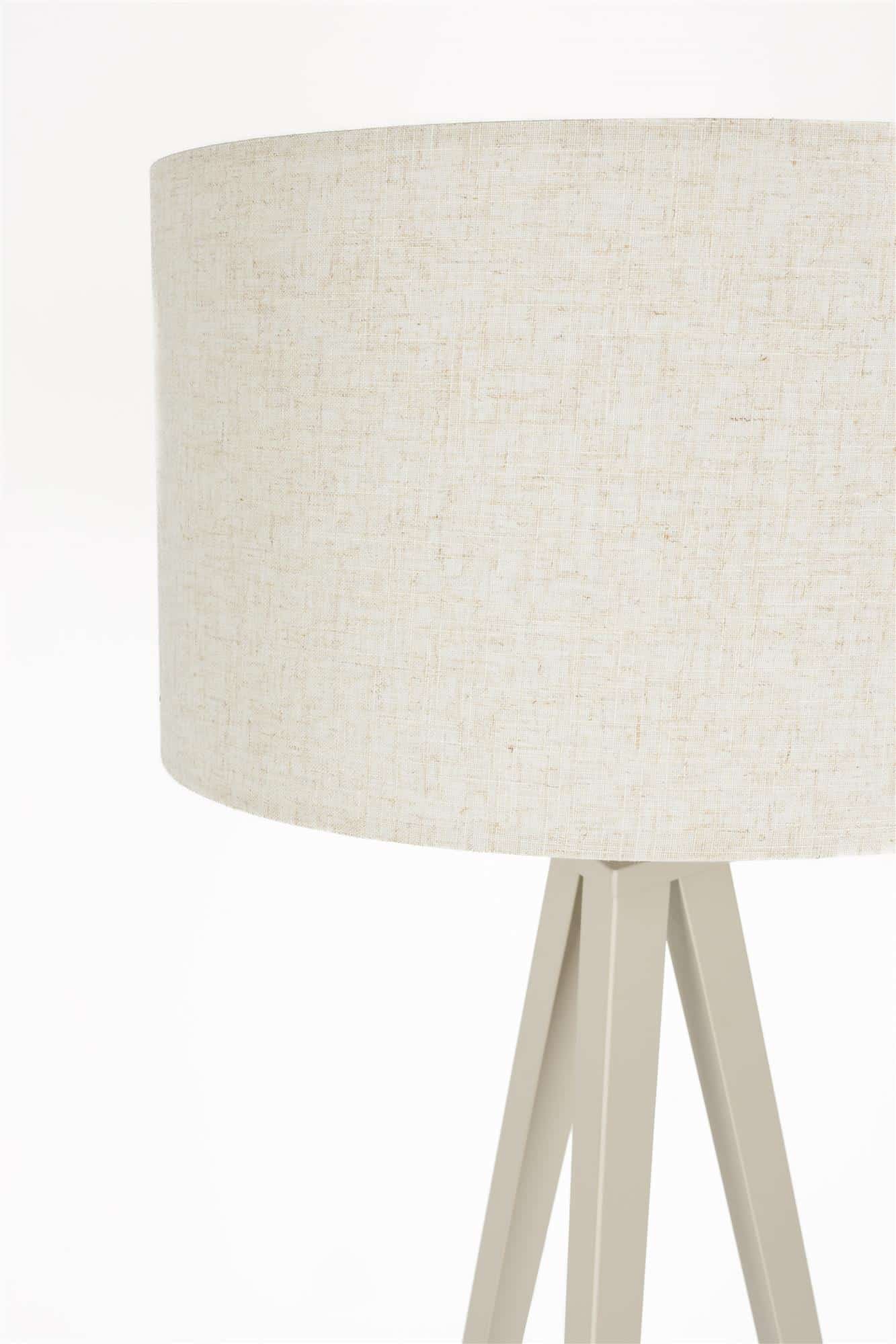 kolmijalkainen lattiavalaisin beige