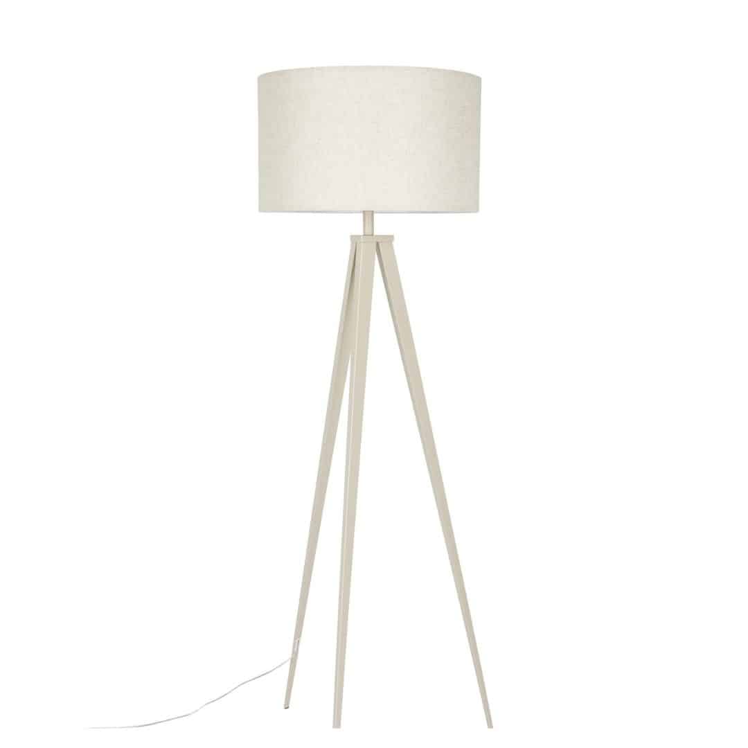 Tripod kolmijalkainen lattiavalaisin, beige